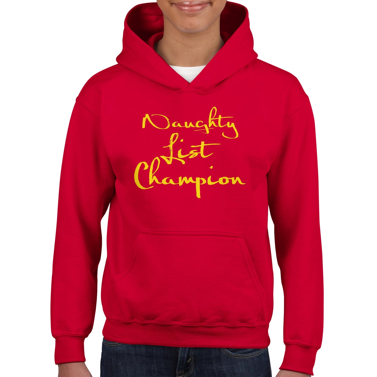 Naughty List Champion -  Kids Pullover Hoodie