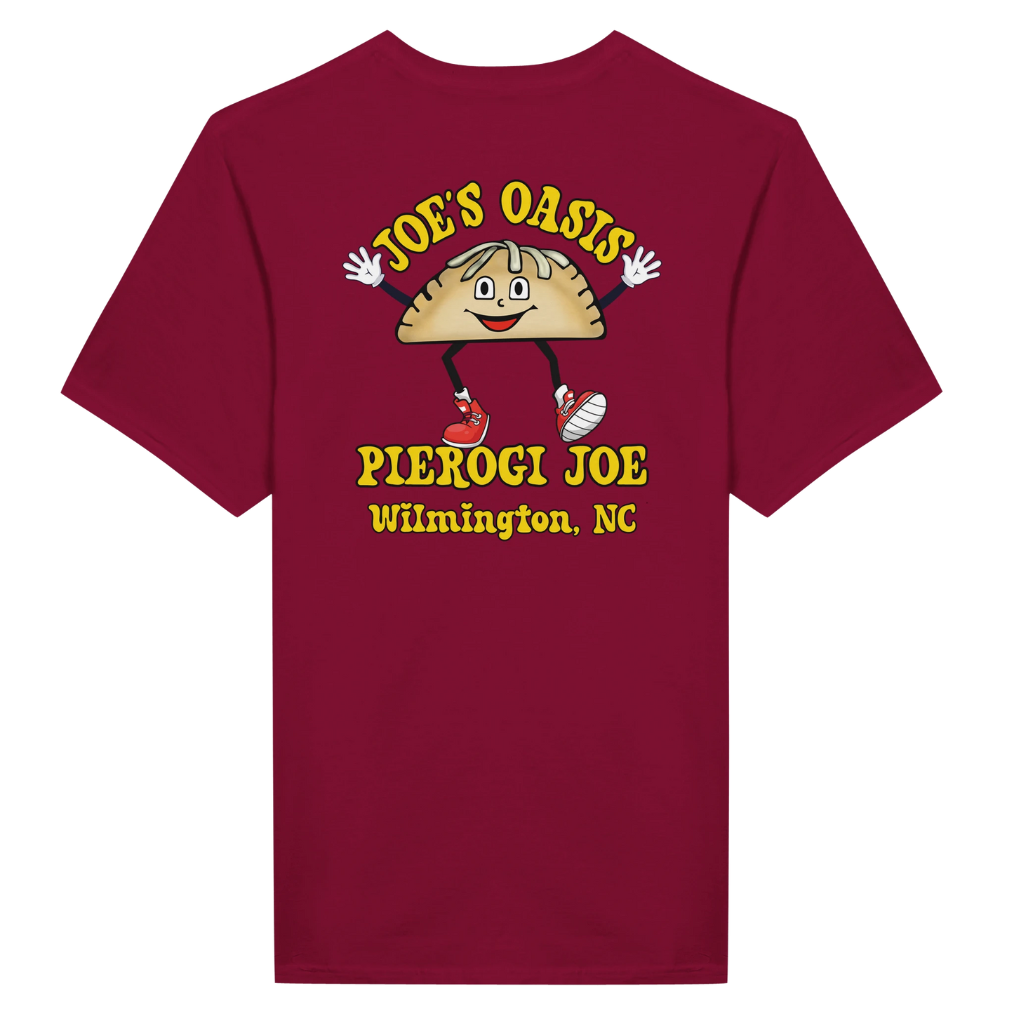 Joe's Oasis Pierogi Joe Tee with Circle Logo on Front