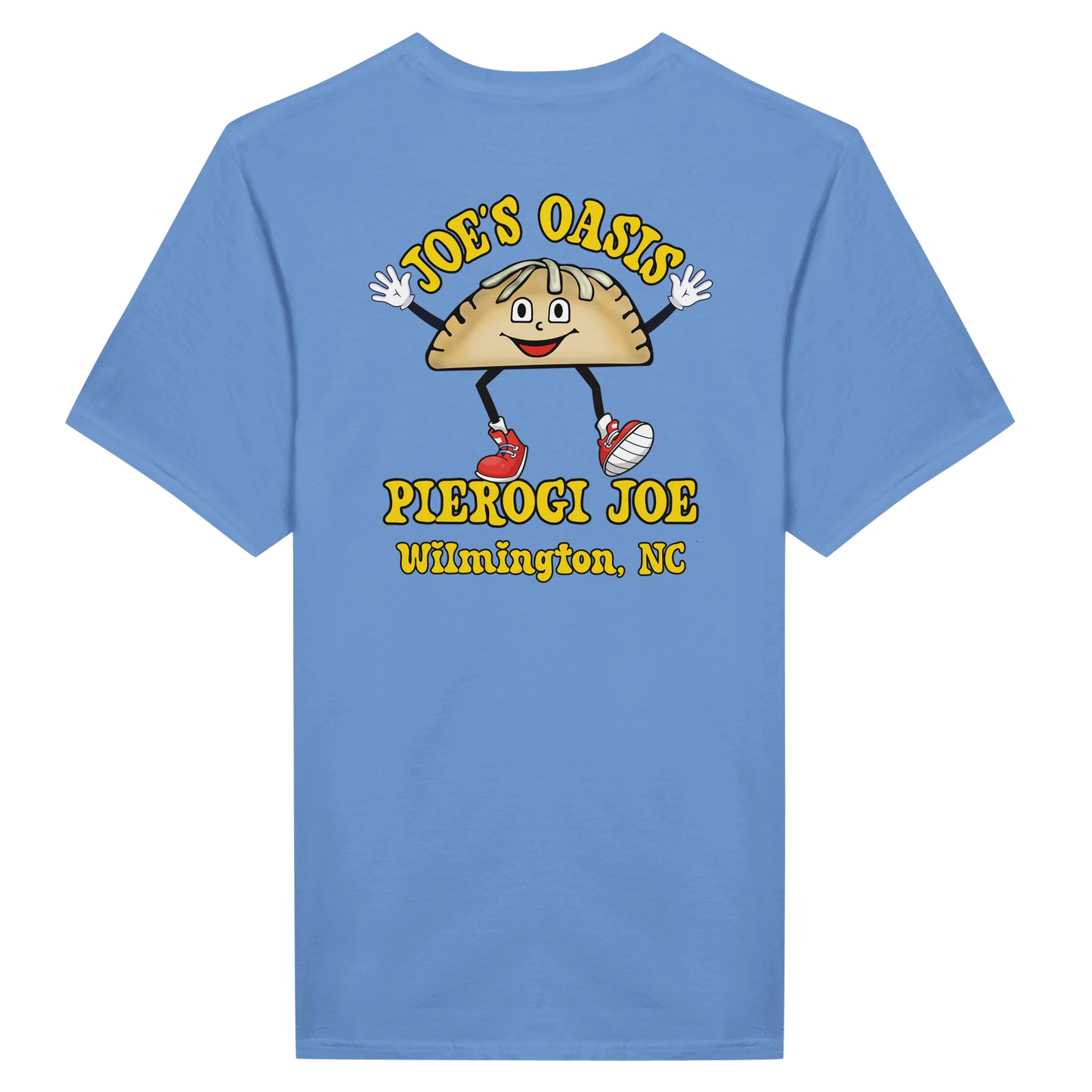 Joe's Oasis Pierogi Joe Tee with Circle Logo on Front
