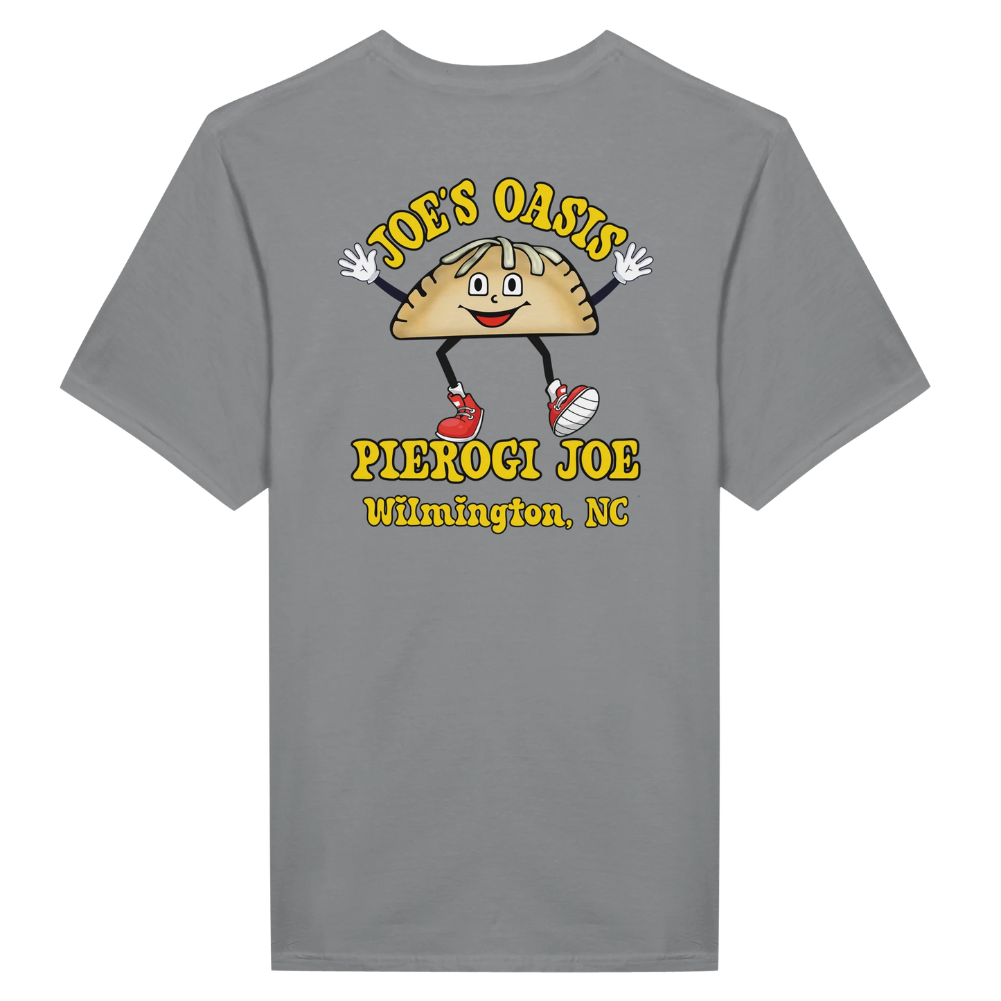 Joe's Oasis Pierogi Joe Tee with Circle Logo on Front